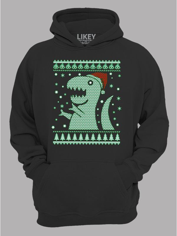 Худі з новорічним принтом "Різдвяний Рекс/Christmas Rex" (24110064)