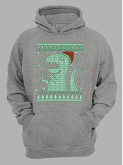 Худі з новорічним принтом "Різдвяний Рекс/Christmas Rex" (24110064)