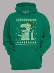 Худі з новорічним принтом "Різдвяний Рекс/Christmas Rex" (24110064)