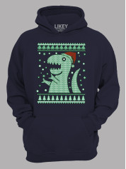 Худі з новорічним принтом "Різдвяний Рекс/Christmas Rex" (24110064)