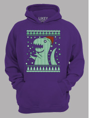 Худі з новорічним принтом "Різдвяний Рекс/Christmas Rex" (24110064)