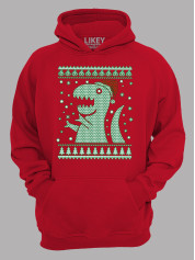 Худі з новорічним принтом "Різдвяний Рекс/Christmas Rex" (24110064)