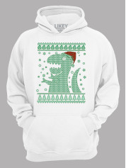 Худі з новорічним принтом "Різдвяний Рекс/Christmas Rex" (24110064)