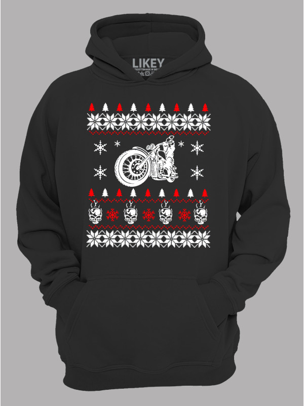Худі з новорічним принтом "Мото Різдво/Moto Christmas" (24110065)