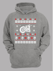 Худи с новогодним принтом "Мото Рождество/Moto Christmas" (24110065)