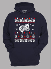 Худи с новогодним принтом "Мото Рождество/Moto Christmas" (24110065)