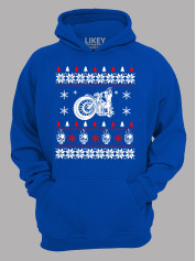 Худи с новогодним принтом "Мото Рождество/Moto Christmas" (24110065)