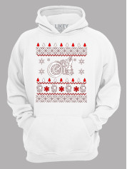 Худи с новогодним принтом "Мото Рождество/Moto Christmas" (24110065)