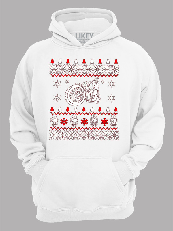 Худі з новорічним принтом "Мото Різдво/Moto Christmas" (24110065)