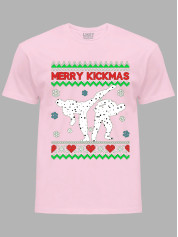 Новогодняя футболка мужская с принтом "Счастливого Рождества каратисты/Merry kickmas" (24110068)