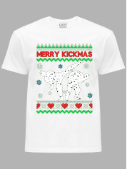 Новогодняя футболка мужская с принтом "Счастливого Рождества каратисты/Merry kickmas" (24110068)
