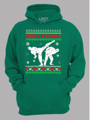 Худі з новорічним принтом "Щасливого Різдва каратисти/Merry kickmas" (24110068)