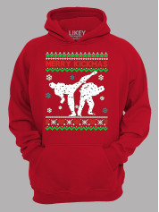 Худі з новорічним принтом "Щасливого Різдва каратисти/Merry kickmas" (24110068)