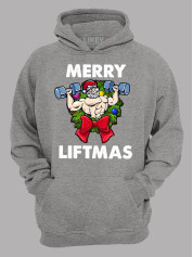 Худи с новогодним принтом "Счастливого Рождества качок/Merry liftmas" (24110069)