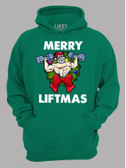 Худи с новогодним принтом "Счастливого Рождества качок/Merry liftmas" (24110069)