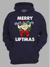 Худи с новогодним принтом "Счастливого Рождества качок/Merry liftmas" (24110069)
