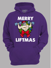 Худи с новогодним принтом "Счастливого Рождества качок/Merry liftmas" (24110069)