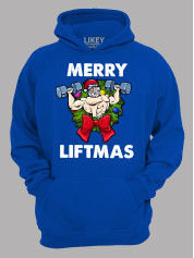 Худи с новогодним принтом "Счастливого Рождества качок/Merry liftmas" (24110069)