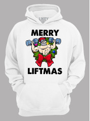 Худи с новогодним принтом "Счастливого Рождества качок/Merry liftmas" (24110069)