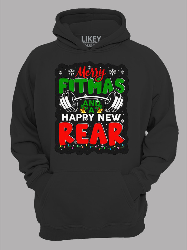 Худі з новорічним принтом "Щасливого фітнес Різдва і Нового Року/Merry fitmas and a Happy New Rear" (24110070)
