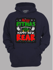 Худи с новогодним принтом "Счастливого фитнес Рождества и Нового Года/Merry fitmas and a Happy New Rear" (24110070)