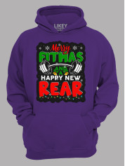 Худи с новогодним принтом "Счастливого фитнес Рождества и Нового Года/Merry fitmas and a Happy New Rear" (24110070)