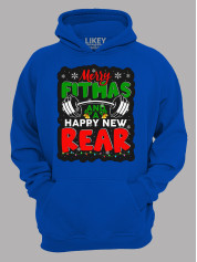 Худи с новогодним принтом "Счастливого фитнес Рождества и Нового Года/Merry fitmas and a Happy New Rear" (24110070)