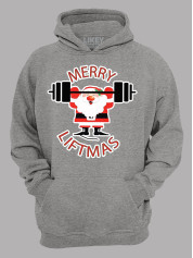 Худи с новогодним принтом "Счастливого Рождества Спортсмен/Merry liftmas" (24110071)