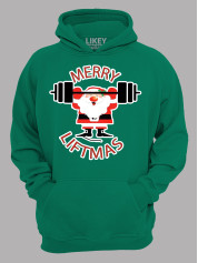 Худи с новогодним принтом "Счастливого Рождества Спортсмен/Merry liftmas" (24110071)