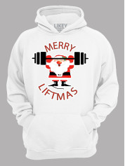 Худи с новогодним принтом "Счастливого Рождества Спортсмен/Merry liftmas" (24110071)