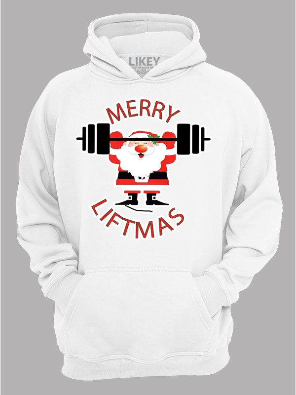 Худі з новорічним принтом "Щасливого Різдва Спортсмен/Merry liftmas" (24110071)