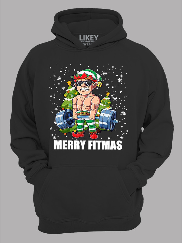 Худі з новорічним принтом "Щасливого фітнес Різдва/Merry Fitmas" (24110074)