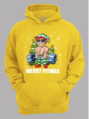 Худи с новогодним принтом "Счастливого фитнес Рождества/Merry Fitmas" (24110074)