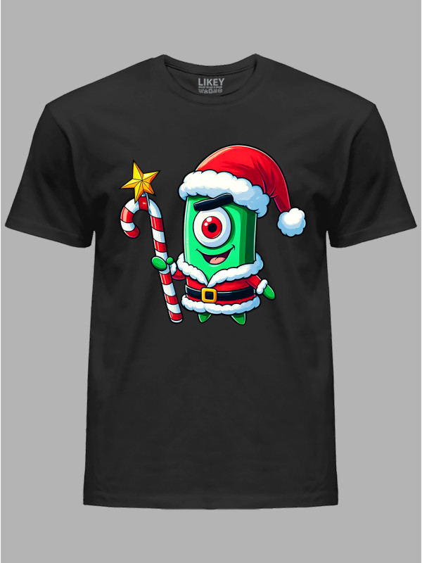 Футболка дитяча "Санта Шелдон Планктон/Santa Sheldon Plankton" (24110084)