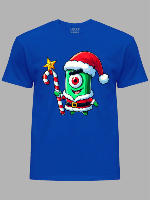 Футболка дитяча "Санта Шелдон Планктон/Santa Sheldon Plankton" (24110084)