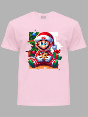 Футболка дитяча "Різдвяний Супер Маріо з печівом/Christmas Super Mario with cookie" (24110088)