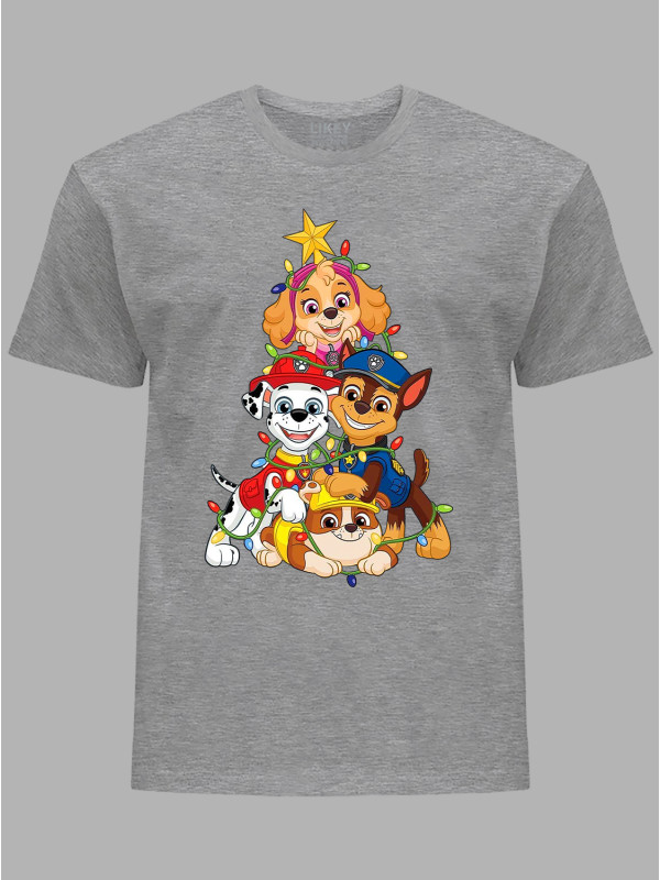 Футболка детская "Праздничный Щенячий патруль/Holiday Paw Patrol" (24110090)