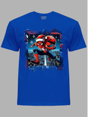 Футболка дитяча "Санта Людина-Павук поспішає/Santa Spider-Man is in a hurry" (24110097)