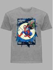 Футболка дитяча "Санта Людина-Павук і місяць/Santa Spider-Man and the moon" (24110098)