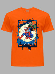 Футболка дитяча "Санта Людина-Павук і місяць/Santa Spider-Man and the moon" (24110098)