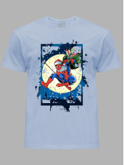 Футболка дитяча "Санта Людина-Павук і місяць/Santa Spider-Man and the moon" (24110098)
