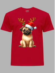 Футболка дитяча "Новорічний мопс/New Year's pug" (24110104)