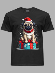 Футболка дитяча "Санта мопс/Santa pug" (24110105)
