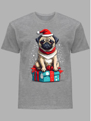 Футболка дитяча "Санта мопс/Santa pug" (24110105)