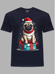 Футболка дитяча "Санта мопс/Santa pug" (24110105)