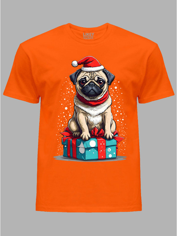 Футболка дитяча "Санта мопс/Santa pug" (24110105)
