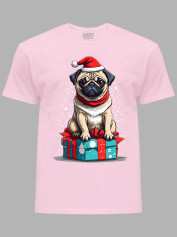 Футболка дитяча "Санта мопс/Santa pug" (24110105)