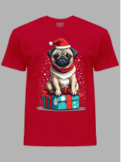 Футболка дитяча "Санта мопс/Santa pug" (24110105)