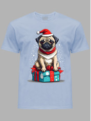 Футболка дитяча "Санта мопс/Santa pug" (24110105)
