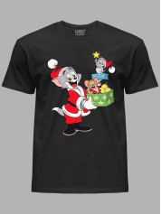 Футболка дитяча "Новорічні Том і Джеррі/New Year's Tom and Jerry" (24110116)